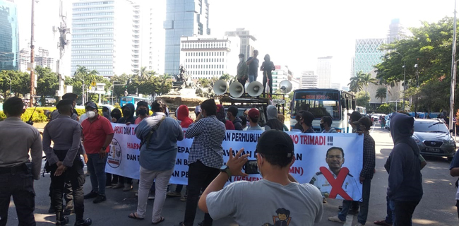 Proyek Tanjung Ular Diduga Bermasalah, Demonstran Minta Kepala Biro LPPBMN Kemenhub Diproses