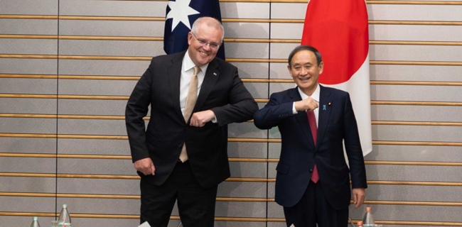 Australia-Jepang Sepakat Untuk Pakta Pertahanan Bersejarah, Morrison: China Tidak Perlu Takut