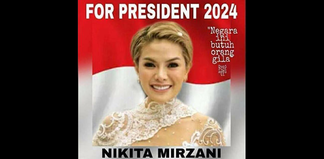 Foto Nikita Mirzani For President 2024 Mulai Beredar Di Dunia Maya