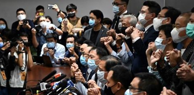 Five Eyes Kecam China Terkait Pemecatan Anggota Parlemen Pro-Demokrasi Hong Kong