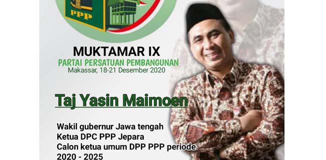 Kemunculan Taj Yasin Maimoen Sebagai Caketum Dapat Selamatkan PPP Di Pemilu 2024