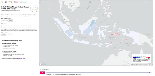 UI Kembangkan Peta Mobilitas Warga Pakai Facebook, Bisa Mengevaluasi <i>Physical Distancing</i> Covid-19