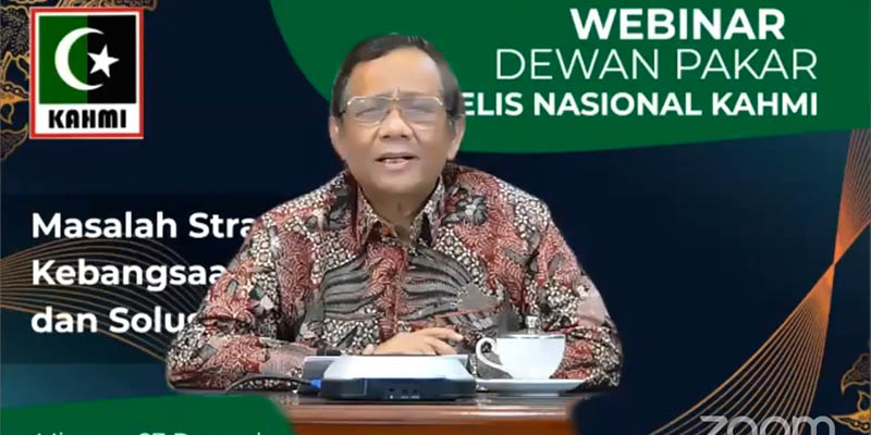Di Hadapan Majelis KAHMI, Mahfud MD Akui Pemerintahan Jokowi Serba Salah