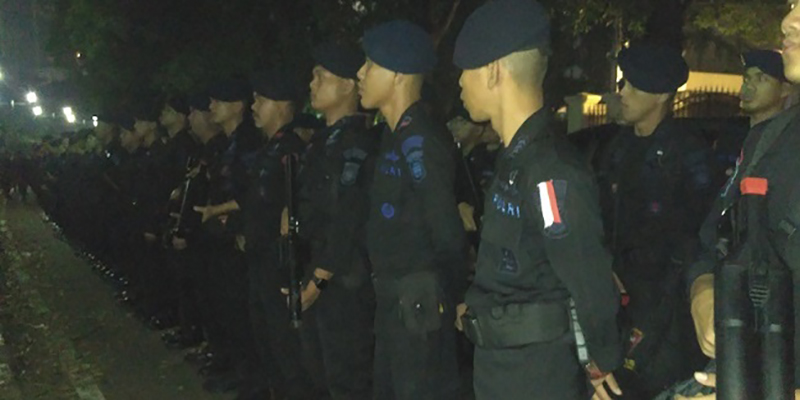 2.690 Personel Brimob Ditarik Ke Jakarta Amankan Aksi Tuntut Habib Rizieq Bebas