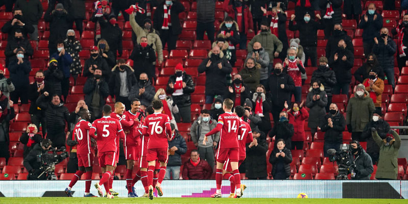 Sambut Kehadiran Fans Di Anfield, Liverpool Pesta Gol Ke Gawang Wolves