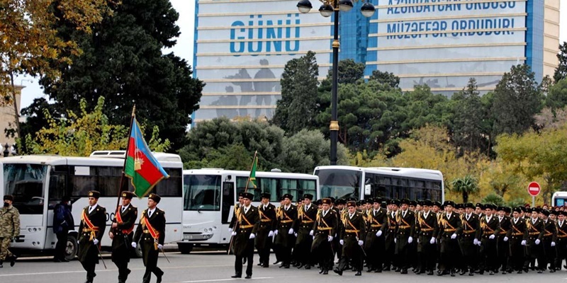 Dihadiri Erdogan, Azerbaijan Rayakan Kemenangan Dengan Kemeriahan Parade Militer