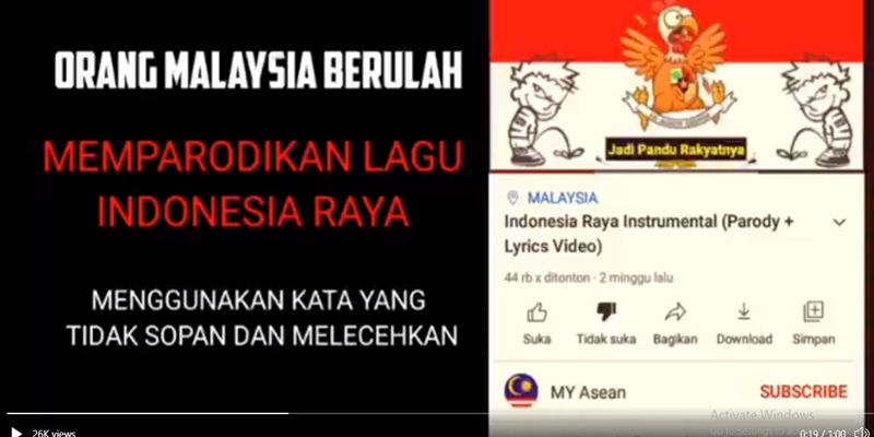 Lirik Lagu Indonesia Raya Dipelesetkan Dengan Kata-kata Kasar, Netizen Pun Bereaksi