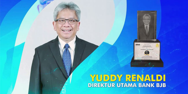 Dirut bank bjb Yuddy Renaldi Dianugerahi Gelar Bankers of The Year 2020