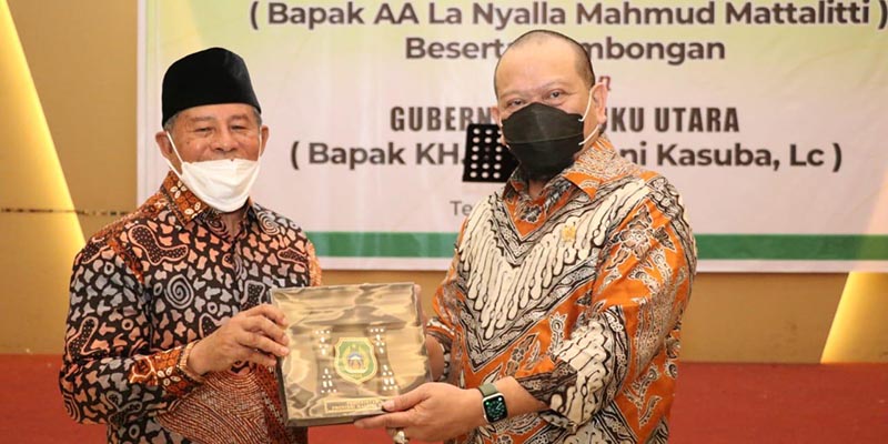 Gelar Ramah Tamah, Gubernur Maluku Utara Sampaikan Keluhan Pembangunan Kepada Ketua DPD RI