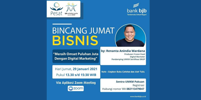 Bincang Bisnis bank bjb: Berbagi Tips Cuan Dengan Digital Marketing