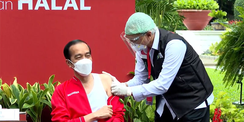 Disuntik Vaksin Lagi, Jokowi: Sama Seperti Dua Minggu Lalu, Tidak Terasa