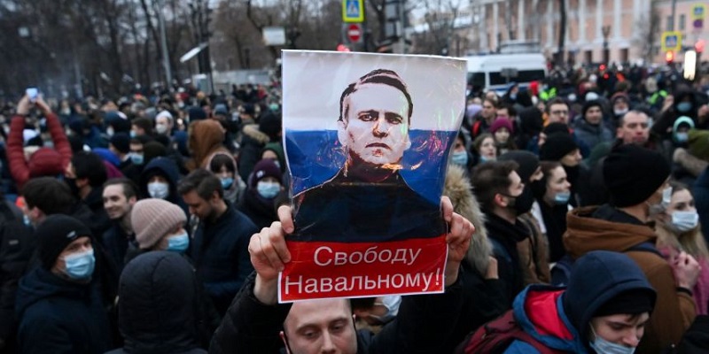 Polisi Rusia Tangkap 2.500 Pengunjuk Rasa Yang Menuntut Pembebasan Alexei Navalny