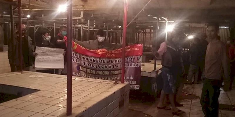 Seperti Wilayah Banten, Pedagang Daging Sapi Di Bekasi Juga Mogok Jualan