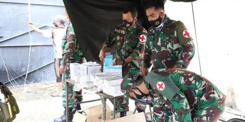 TNI AD Bangun RS Darurat Untuk Korban Gempa Dilengkapi Kamar Operasi Hingga Ruang ICU