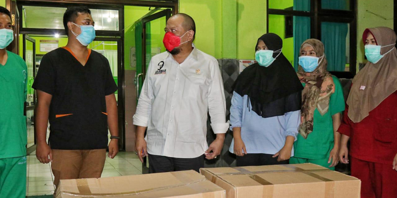 Pimpinan Senator Apresiasi Kerja Cepat TNI AL Kirimkan Baju APD Ke Mamuju
