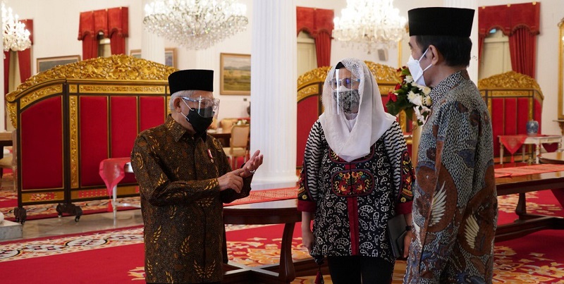 Dampingi Jokowi Luncurkan Gerakan Wakaf Uang, Maruf Amin: Potensinya Mencapai Rp 180 Triliun