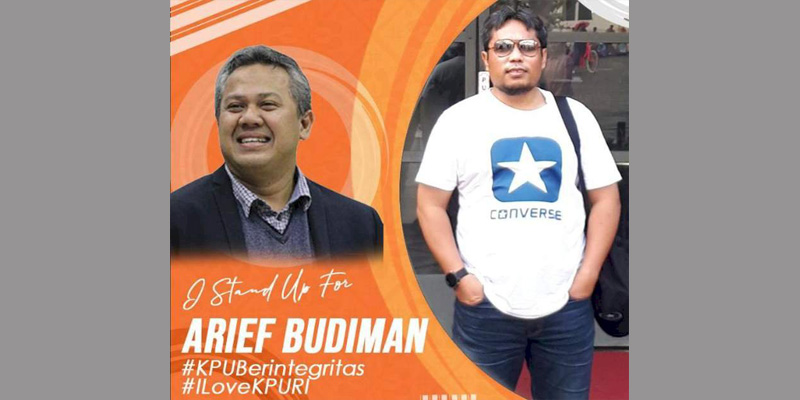 DKPP Pecat Arief Budiman, KPU Lampung Ramai-ramai Galang Aksi Solidaritas