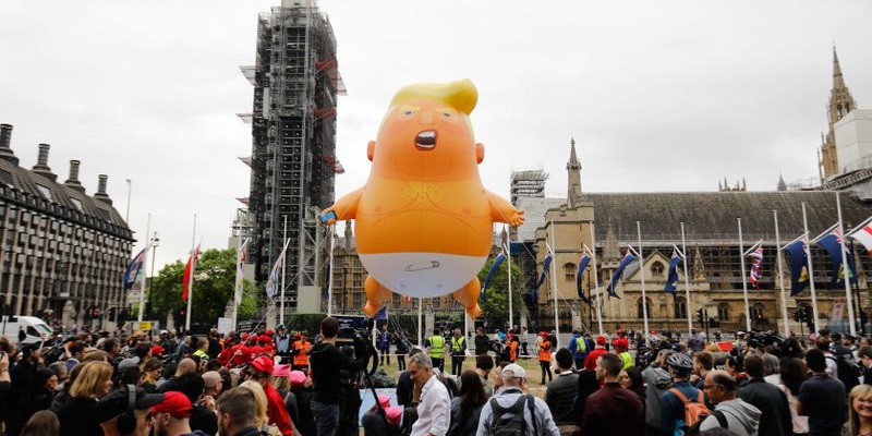 Balon Udara 'Trump Baby' Masuk Koleksi Museum London, Jadi Pengingat Politik Kebencian