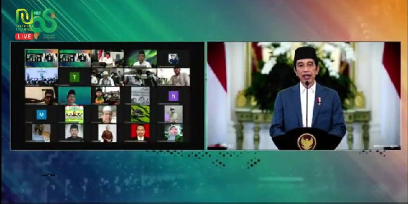 Hadir Virtual Di Puncak Acara Harlah NU, Jokowi Bicara Kontribusi Negara Untuk Nahdliyin Di Masa Pandemi