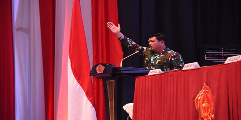 Buka Rapim TNI, Marsekal Hadi Ingatkan Bahayanya Media Sosial