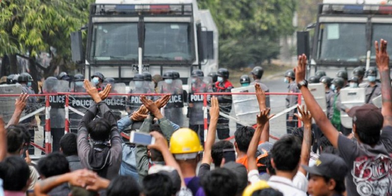 Dua Pengunjuk Rasa Myanmar Tewas, Uni Eropa Siapkan Sanksi Untuk Junta Militer