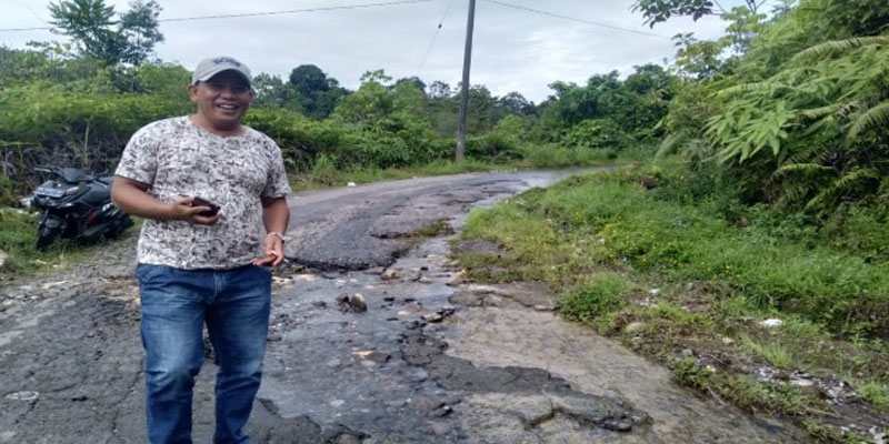 Sudah Ditinjau Gubernur Bengkulu, Jalan Provinsi Yang Rusak Di Pinang Belapis Tak Kunjung Diperbaiki
