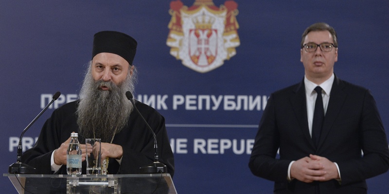 Presiden Vucic Bahas Perdamaian Dan Stabilitas Politik Dengan Patriark Porfirije