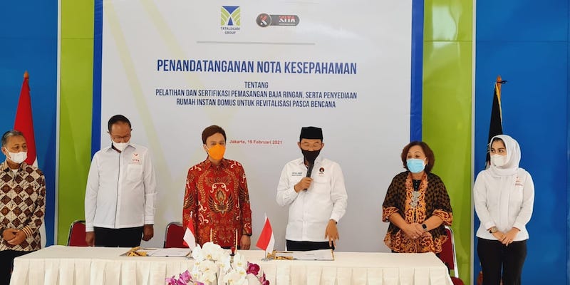Gandeng Tatalogam Group, KITA Siap Bangun Rumah Instan Permanen