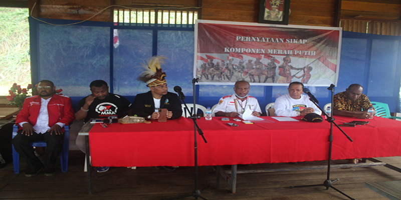 Komponen Merah Putih Papua Nyatakan Sikap Jaga Kedaulatan NKRI Hingga Kawal Otsus