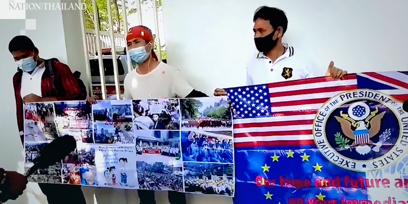 Warga Myanmar Di Bangkok Minta Bantuan AS Lindungi Keluarga Di Tanah Air