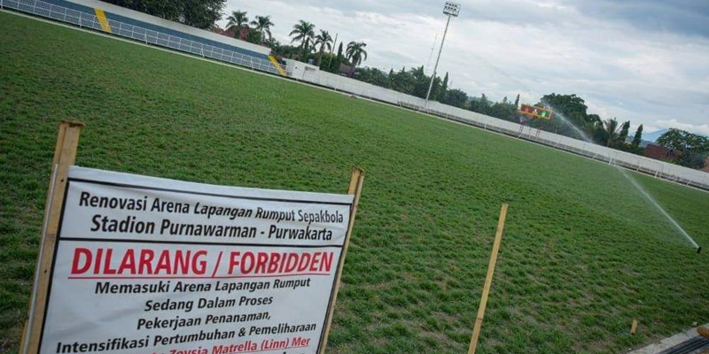 Renovasi Stadion Purnawarman Tuntas, Askab PSSI Purwakarta Apresiasi Komitmen Pemkab