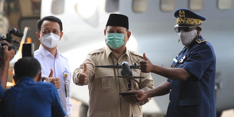 Dibeli AU Senegal, Pesawat CN235-220 MPA Diserahkan Menhan Prabowo