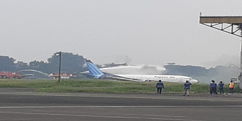 Mesin Rusak, Pesawat Trigana Air Tergelincir Di Bandara Halim