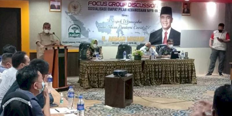Hadir Di Lampung, Ahmad Muzani Tampung Aspirasi Pelaku Usaha Di Masa Pandemi Covid-19