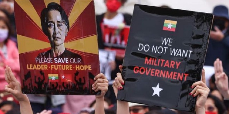 Sanksi AS Sasar Dua Perusahaan Yang Dikontrol Junta Myanmar