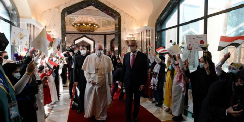 Kunjungan Perdana Sejak Pandemi, Paus Fransiskus: Kekerasan Tidak Sesuai Dengan Ajaran Agama Murni