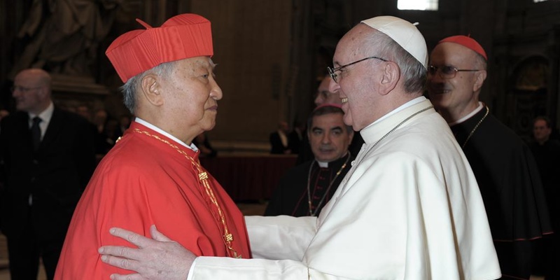Ucapan Duka Cita Paus Fransiskus Atas Wafatnya  Kardinal Korsel Nicholas Cheong Jin-suk