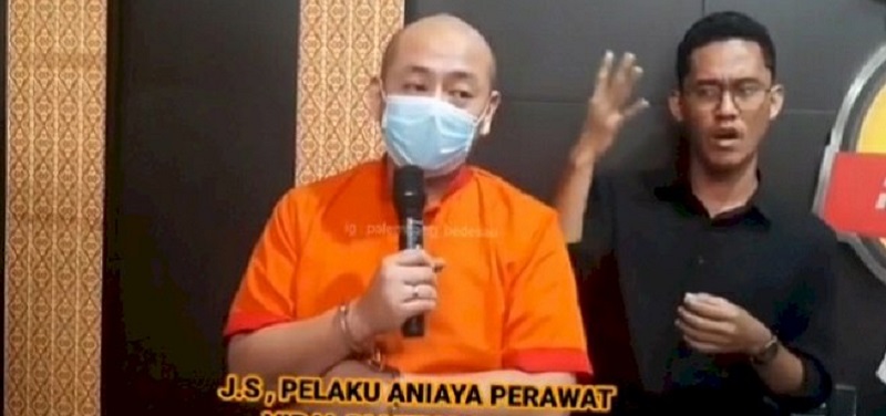 Ditangkap, Penganiaya Perawat Di RS Siloam Palembang Terancam Hukuman 2 Tahun 8 Bulan