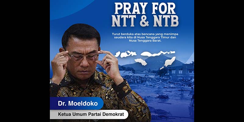 Atas Nama Partai Demokrat, Moeldoko Ucapkan Turut Prihatin Banjir Bandang NTT Dan NTB