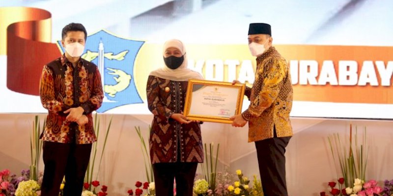 Eri Cahyadi Bersyukur Surabaya Dapat Penghargaan Pembangunan Daerah Terbaik Di Jatim
