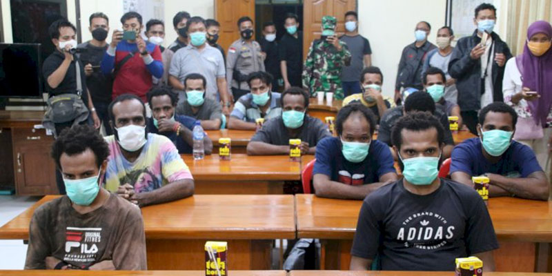 Sempat Ditahan Beberapa Bulan, 12 Aktivis Kasus Makar Dibebaskan Polres Merauke