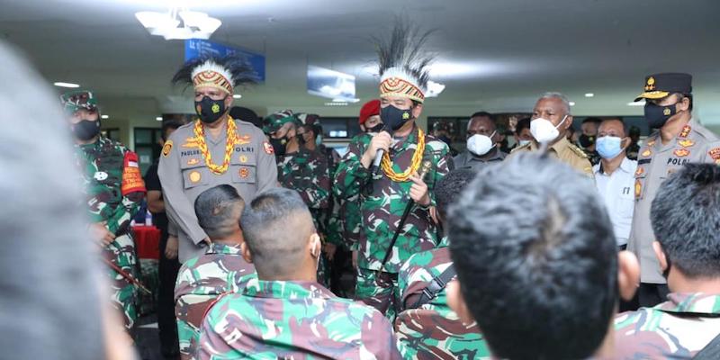 Pesan Panglima TNI Usai Tinjau Serbuan Di Manokwari