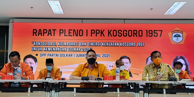 Rapat Pleno Perdana, Kosgoro 1957 Solid Menangkan Golkar Di 2024