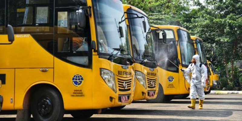 Uji Coba PTM Lancar, Pemprov DKI Siapkan 50 Bus Sekolah Untuk Antar Jemput