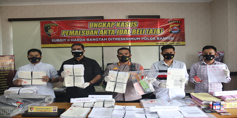 Satgas Mafia Tanah Polda Banten Ungkap 690 AJB Palsu Yang ...