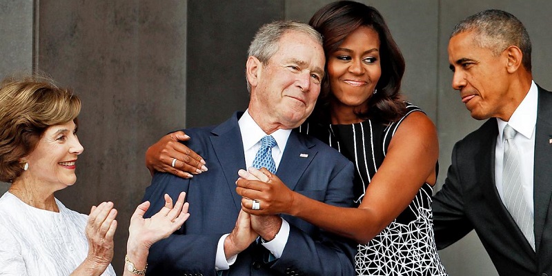 George W. Bush Kaget Banyak Orang Amerika Tak Menyangka Pertemannya Dengan Michelle Obama