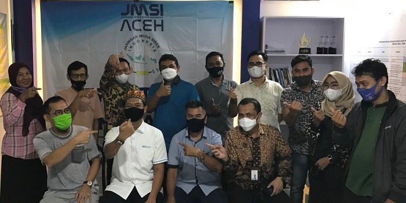 Silaturahmi Ke Kantor JMSI Aceh, Komisaris PT Bank Syariah Berharap Media Menjadi Mitra Literasi Ekonomi Dan Keuangan Syariah