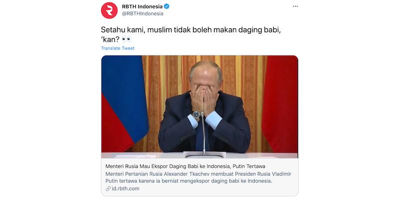 Media Rusia Pun Kaget Soal Jokowi Dan Babi Panggang