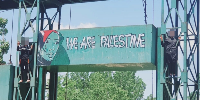 Polisi India Tangkap Seniman Kashmir Pembuat Mural Pro-Palestina