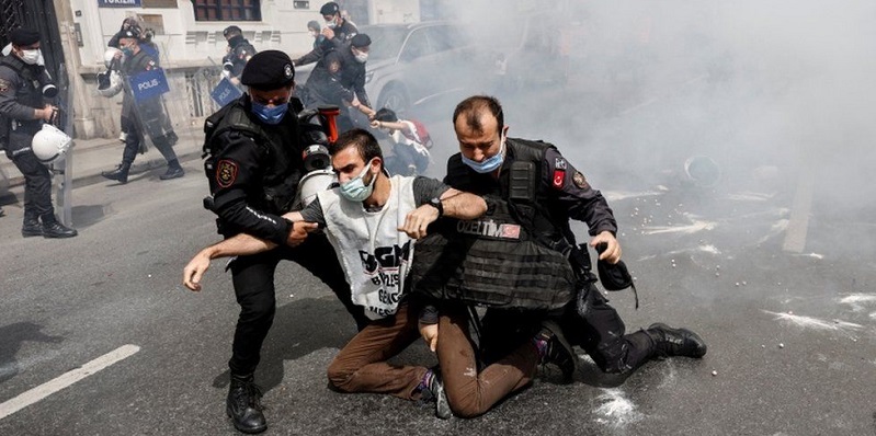Protes Hari Buruh, Turki Tangkap 212 Pengunjuk Rasa